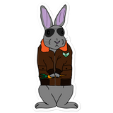 Aviator Bunny Sticker