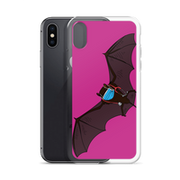 Doctor Bat Hot Pink iPhone Case