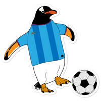 Soccer Penguin Sticker