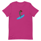 Surfing Wiener Dog Unisex T-Shirt