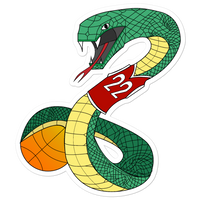 Basketball Snake Sticker