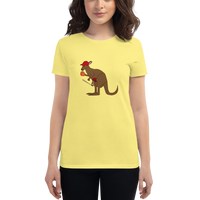 Baseball Kangaroo Women's Short Sleeve T-Shirt