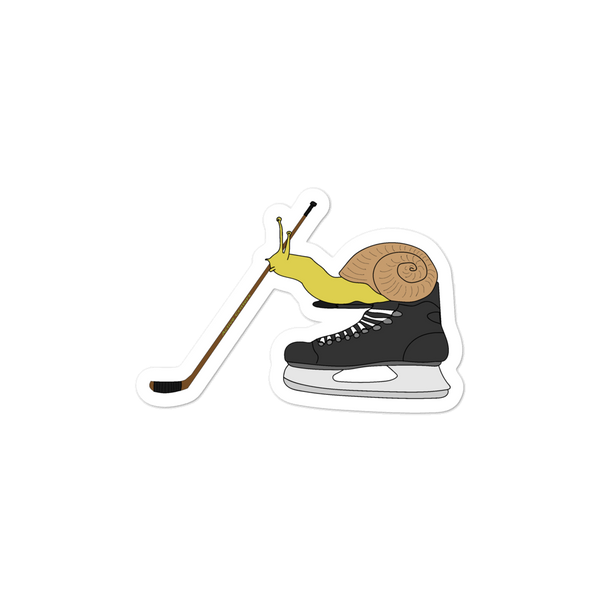 Hockey Snail Sticker