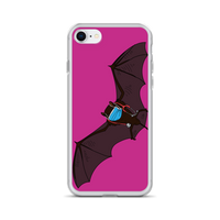 Doctor Bat Hot Pink iPhone Case