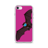 Doctor Bat Hot Pink iPhone Case