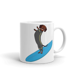 Surfing Wiener Dog Mug