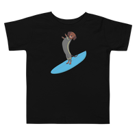 Surfing Wiener Dog Toddler Short Sleeve T-Shirt