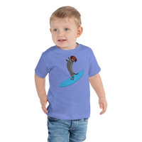 Surfing Wiener Dog Toddler Short Sleeve T-Shirt