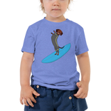 Surfing Wiener Dog Toddler Short Sleeve T-Shirt