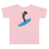 Surfing Wiener Dog Toddler Short Sleeve T-Shirt