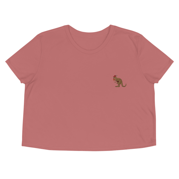 Baseball Kangaroo Cropped T-Shirt